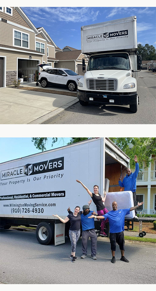 An image of Miracle Movers preparing for a move